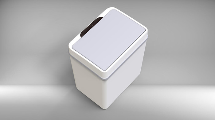 Top view of the smart sensor lid mechanism