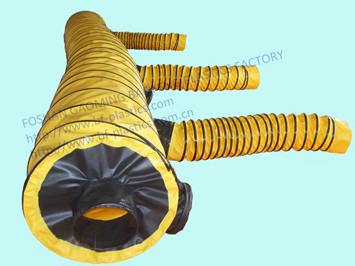 A complete set of yellow PVC ventilation duct for even air distribution - Image 2