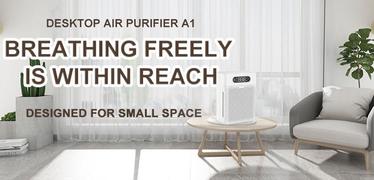 Desktop Air Purifier A1 for small spaces