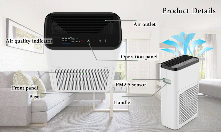 Detailed product components and sensors
