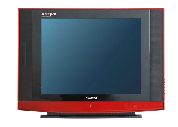 Vintage CRT Television with Integrated Speakers