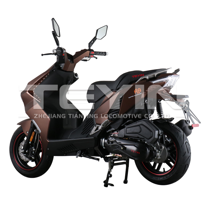 Side profile of the A8 sports scooter