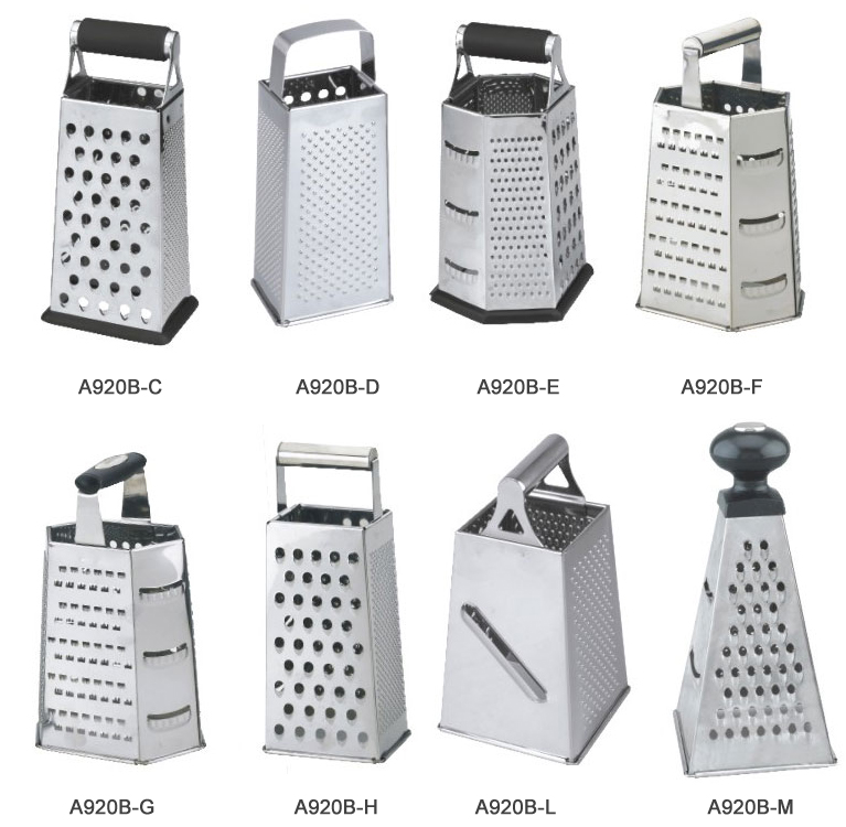 Multi-Sided Stainless Steel Box Grater Set