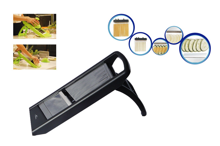 Adjustable Mandoline Slicer with Interchangeable Blades