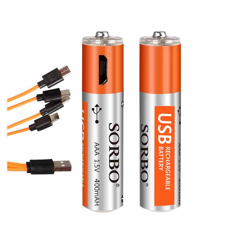 AAA Micro USB Rechargeable Polymer Lithium Battery - Image 2