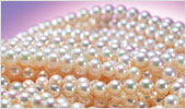 White Iridescent Strung Pearls for Jewelry Making