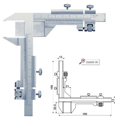 Precision Measurement Instrument with Vernier Scale