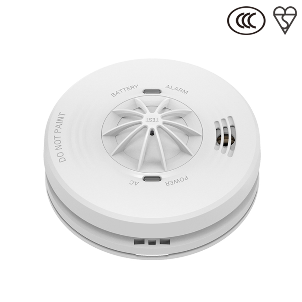 AC 220V main power DC 9V backup battery with wired(wireless) interconnection heat alarm - Image 3