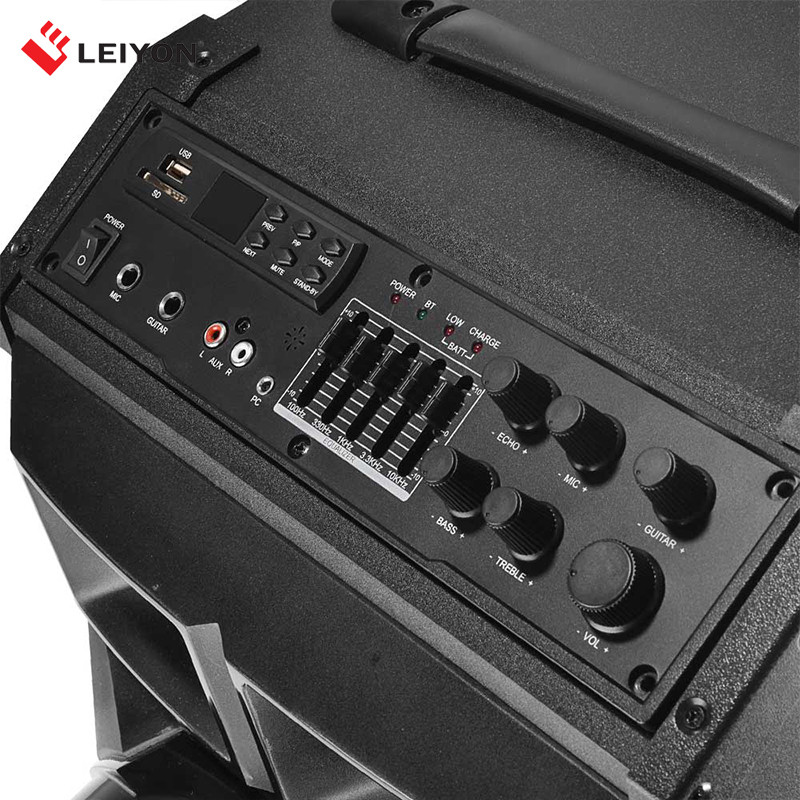 Portable PA Loudspeaker System with Bluetooth and Trolley