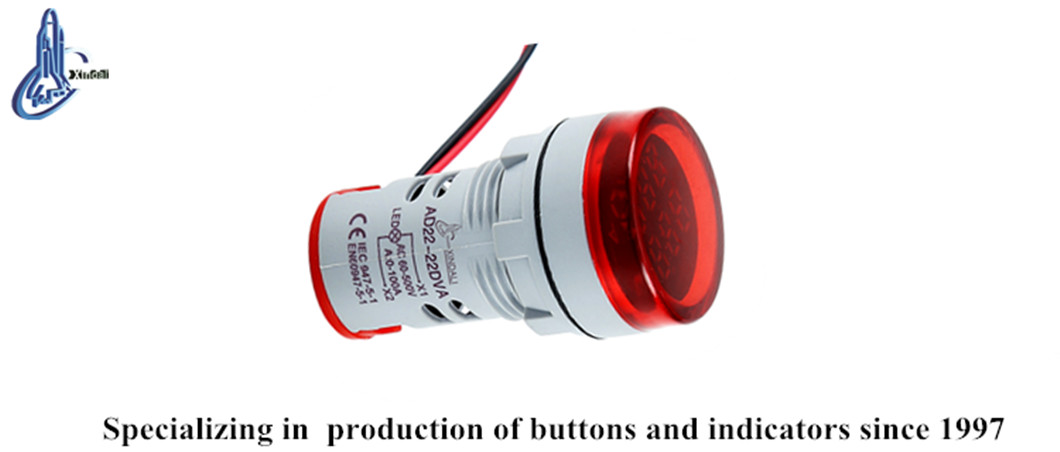 AD22-22DVA digital indicator lamp close-up