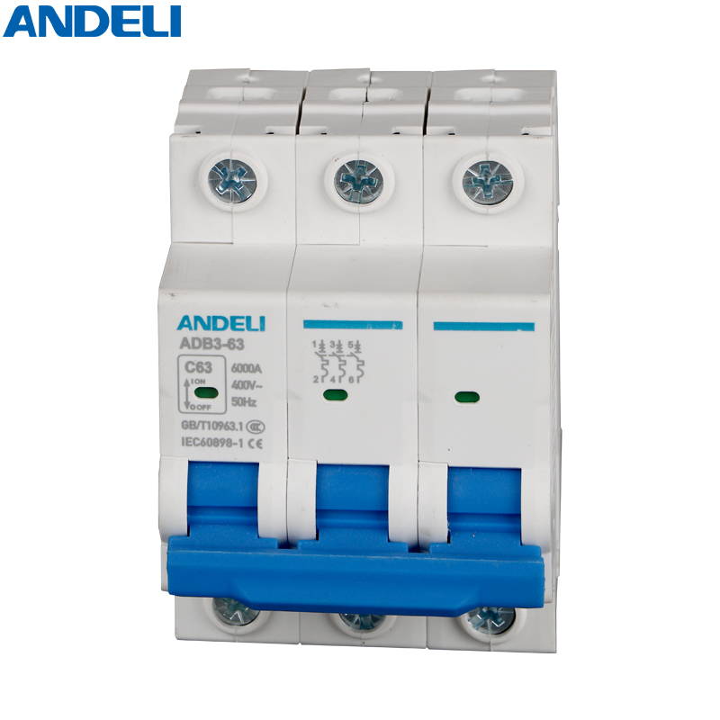 Three-Pole Miniature Circuit Breaker 63A