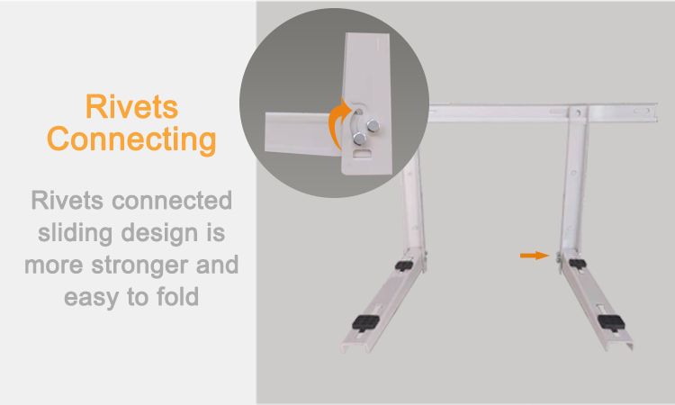 Rivet connected sliding design detail