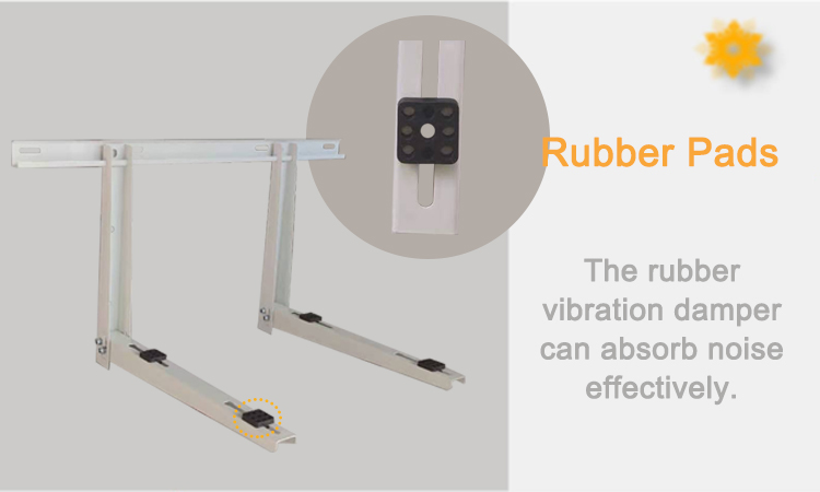 Rubber vibration damper close-up
