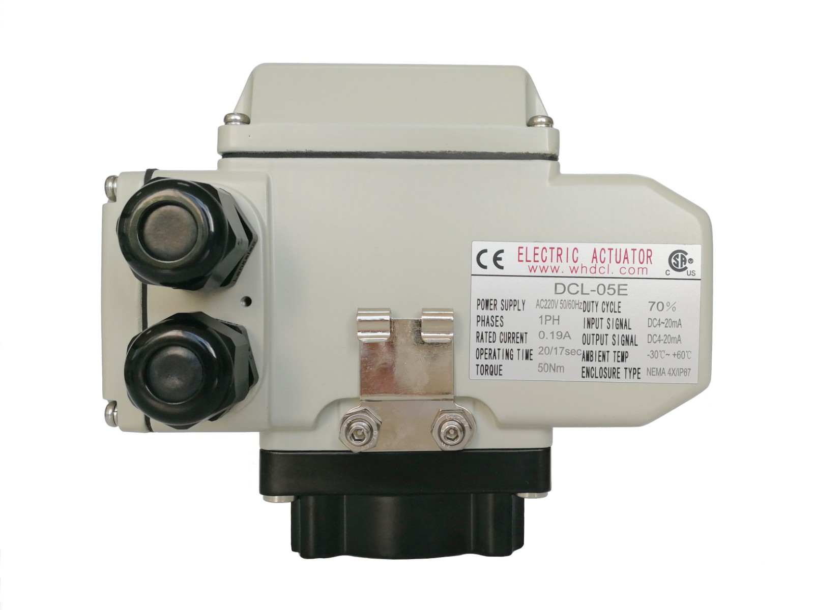 Adjustable quarter turn actuator with 4-20mA/2-10V/1-5V input signal - Image 2