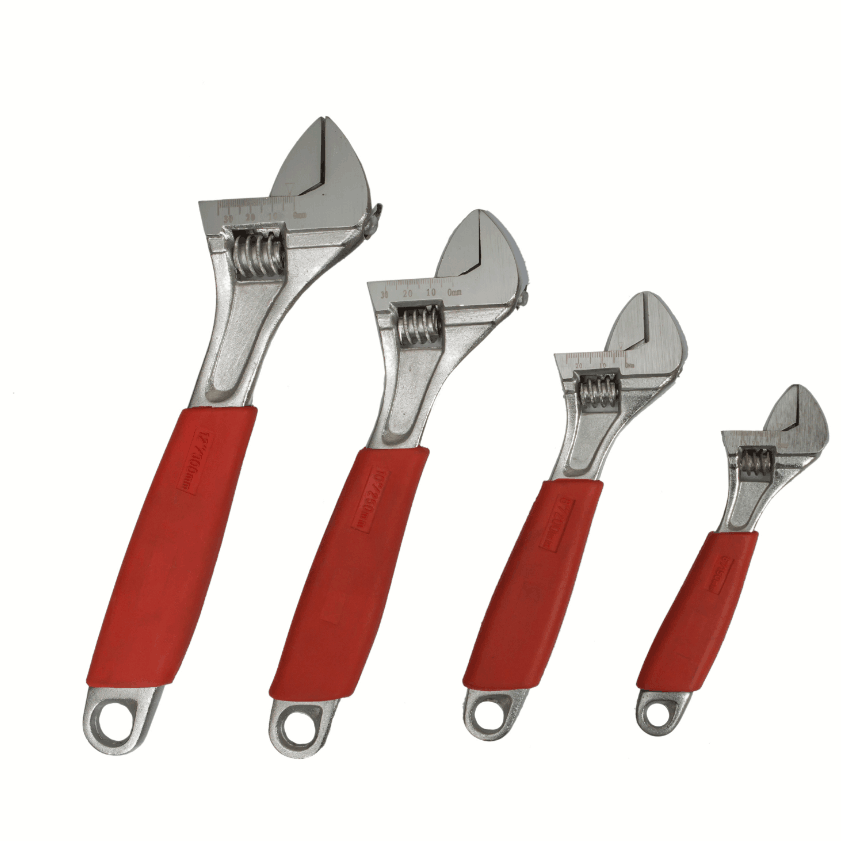 Adjustable wrench with rubber handle - Image 2