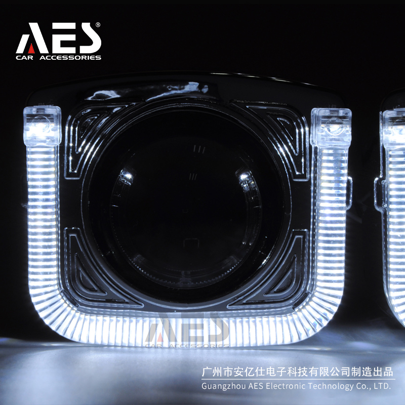 AES LED Shroud White For 3" Square U-Ring LED Shroud - Image 3