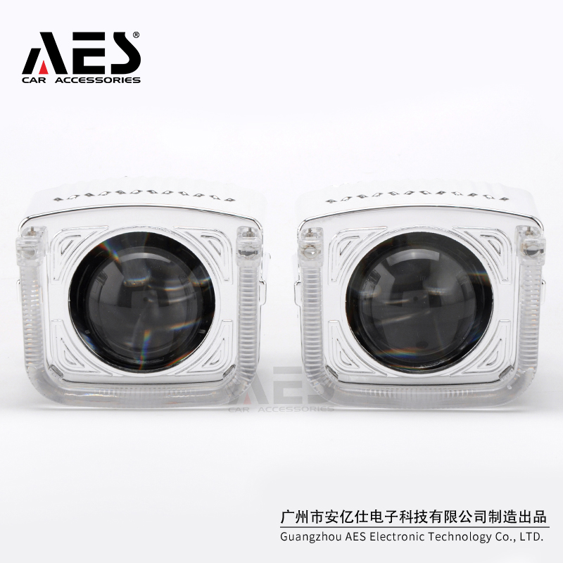 AES LED Shroud White For 3" Square U-Ring LED Shroud - Image 2