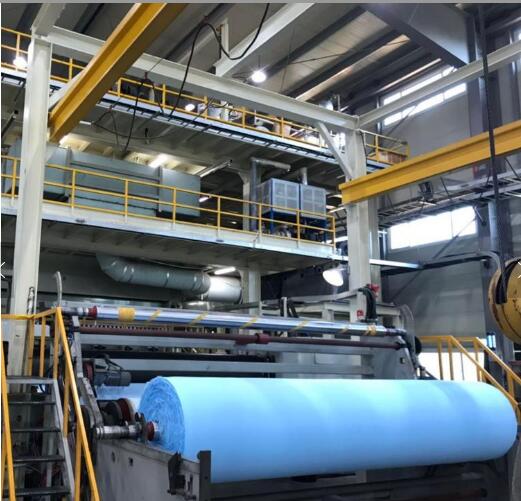 High-performance production line for medical textiles