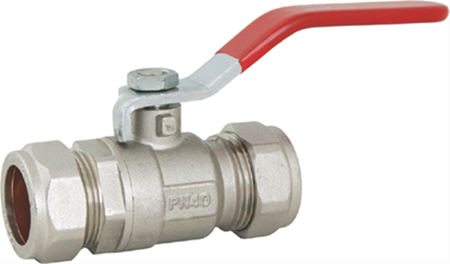 HVAC Ball Valve with Compression Fittings
