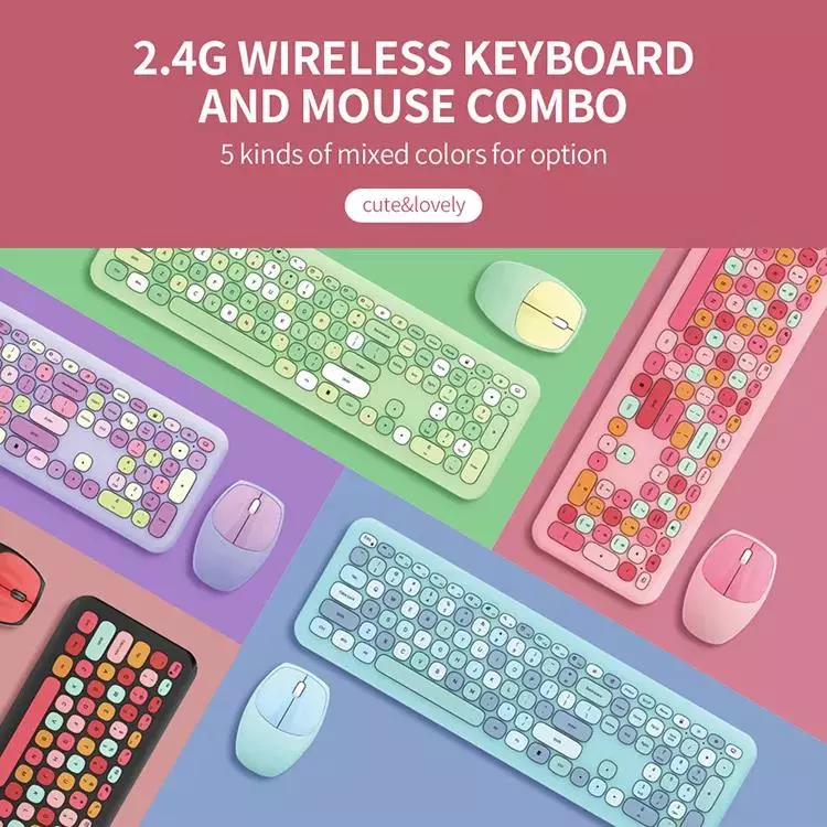 Mixed color options for keyboard and mouse combo