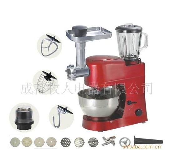 3-in-1 Kitchen Appliance: Stand Mixer, Meat Grinder, and Blender