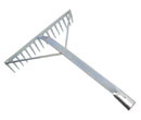 Agricultural Metal Rake with Long Handle