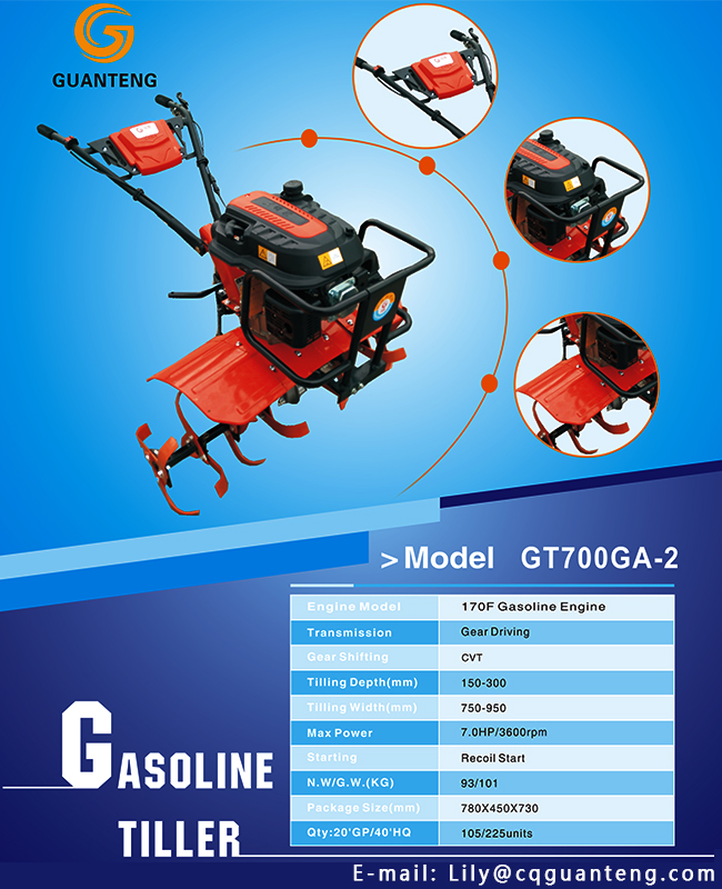 Gasoline Powered Mini Tiller