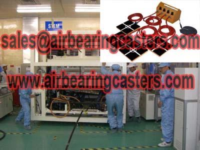 Air Bearing Casters for Machine Tools and Transformers