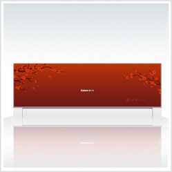 Split-System Air Conditioner with Decorative Panel