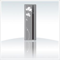Split-Type Air Conditioner with Floral Pattern