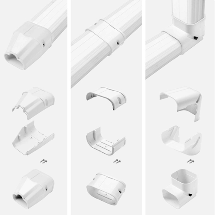 PVC duct tube components