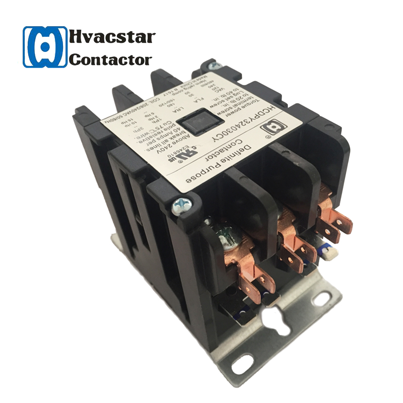 Air Conditioning HVAC Definite Purpose HC Brand magnetic 3 Poles Electronic AC Contactor - Image 2