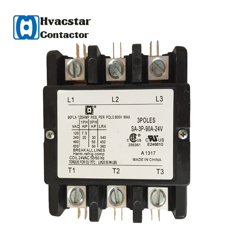 3-Pole AC Magnetic Contactor for HVAC