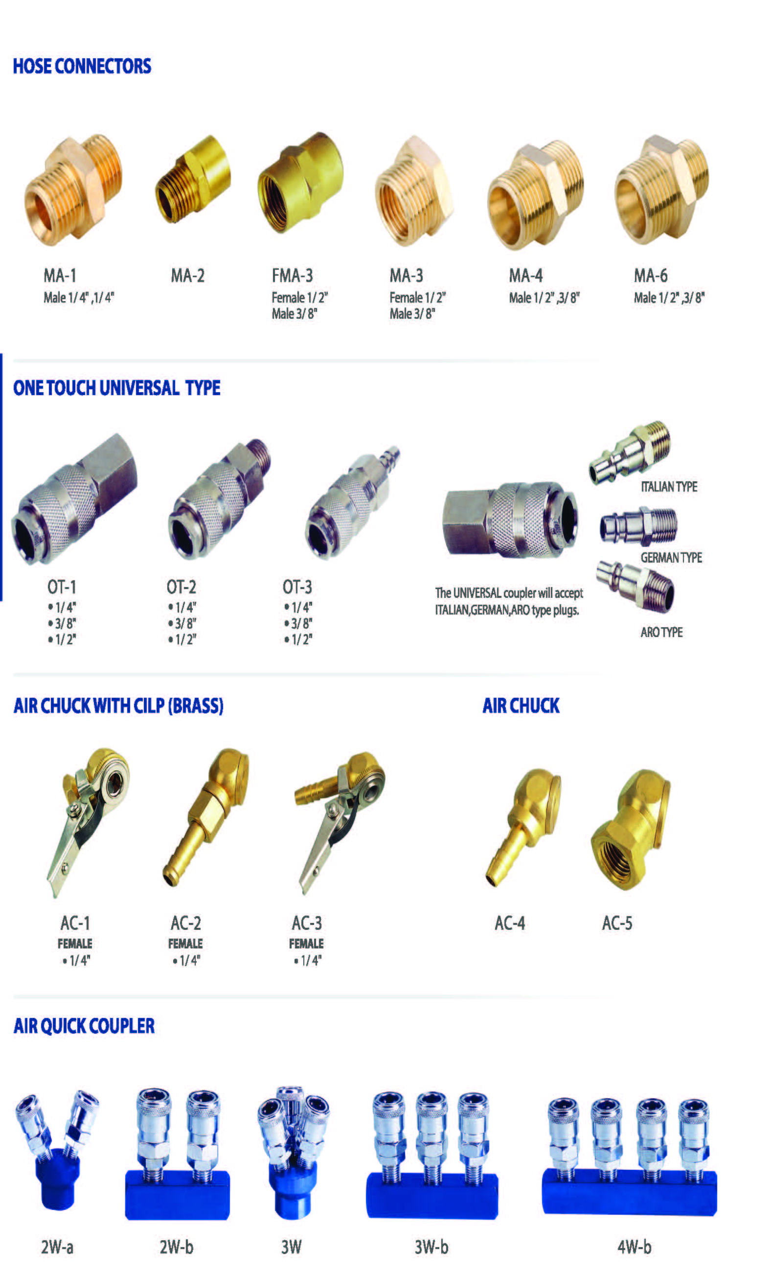 Pneumatic Air Line Connectors