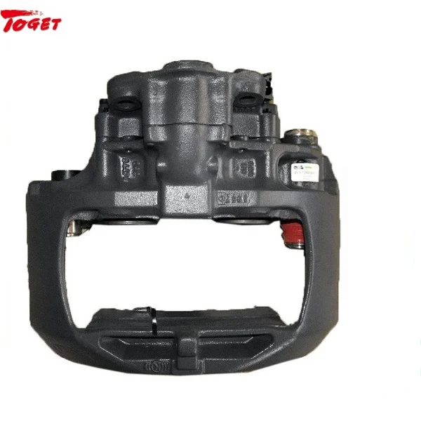 Robust steel construction brake caliper for trucks and buses
