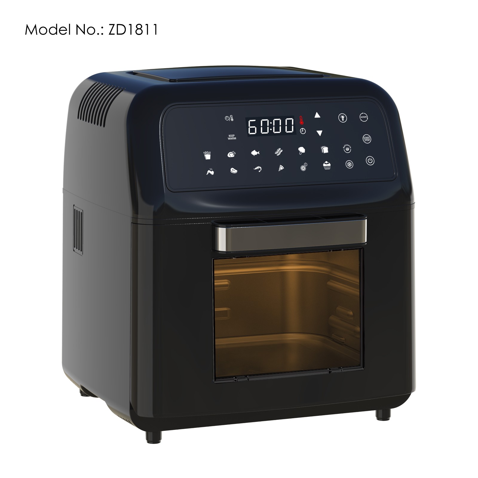 Air Fryer, 10L, 1600-Watt Electric Air Fryers Oven for Roasting/Baking/Grilling,rotation - Image 2
