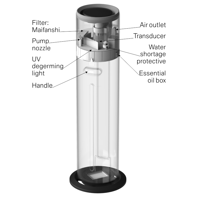 Digital Air Humidifier with Remote Control