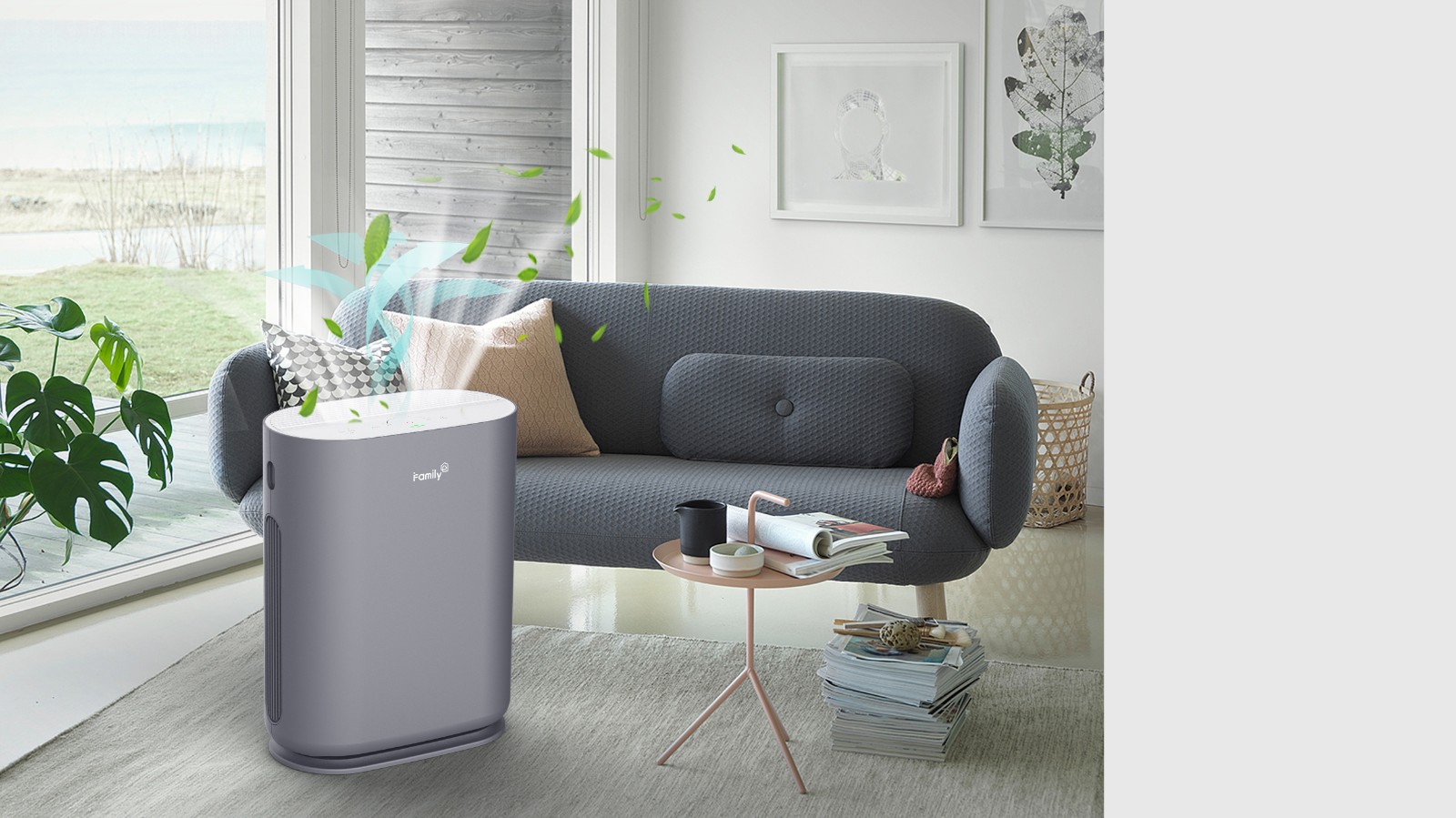 Multi-Stage Air Purifier with Filter Reminder