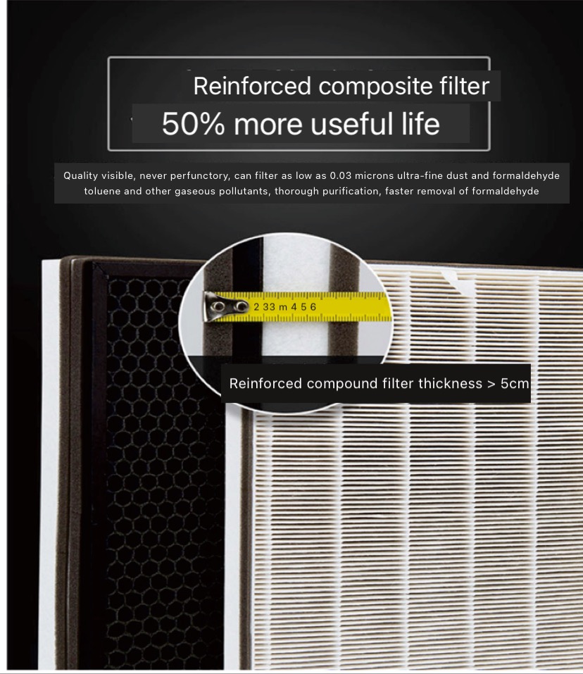 Reinforced composite filter structure
