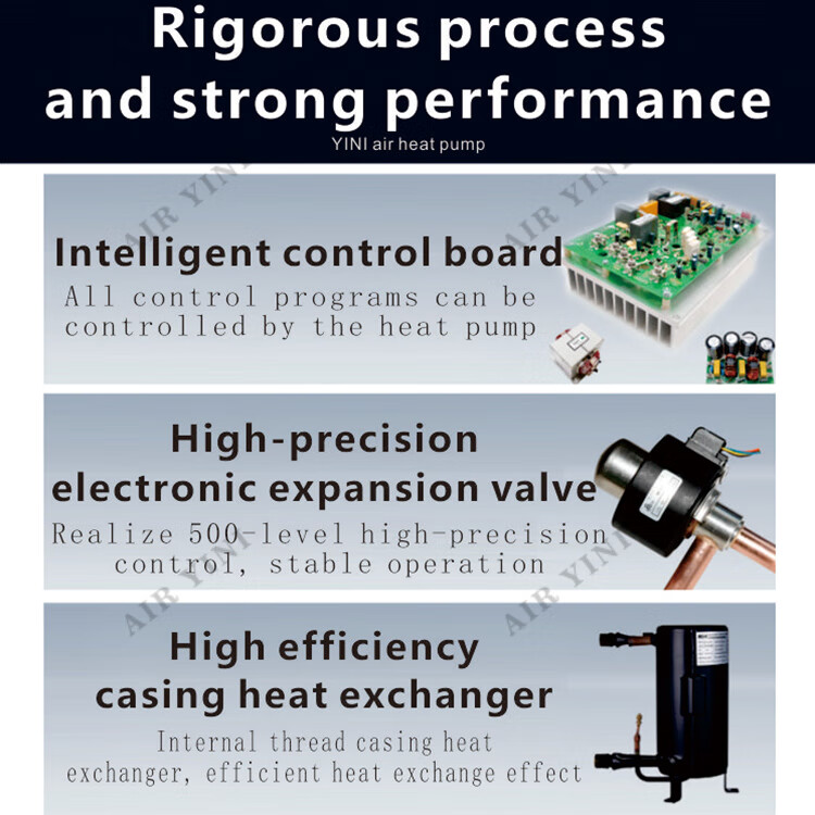 Internal components including intelligent control board and expansion valve