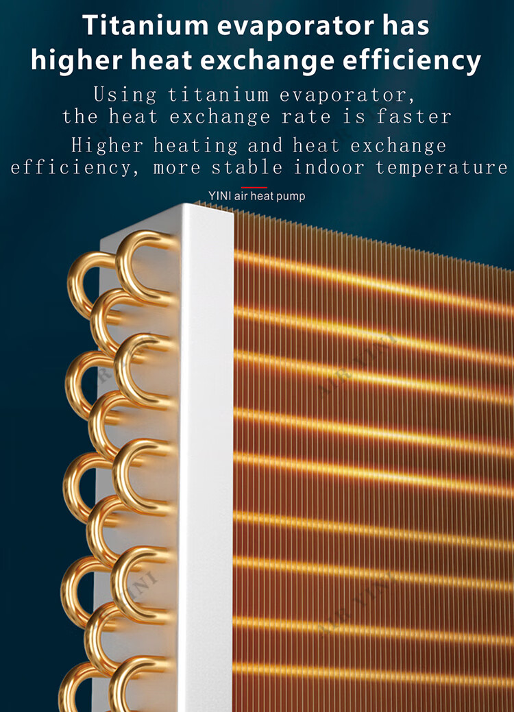 High efficiency titanium evaporator component