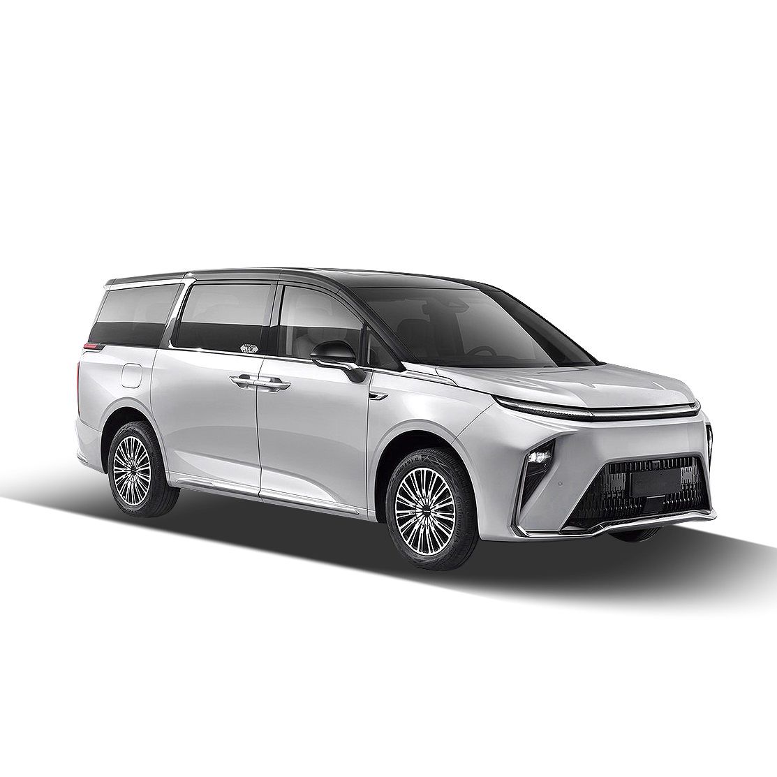 Seven-Seat Hybrid Electric MPV with Sliding Rails