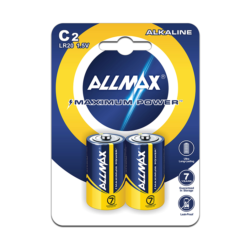 ALLMAX Alkaline Dry Battery Size C - Image 3