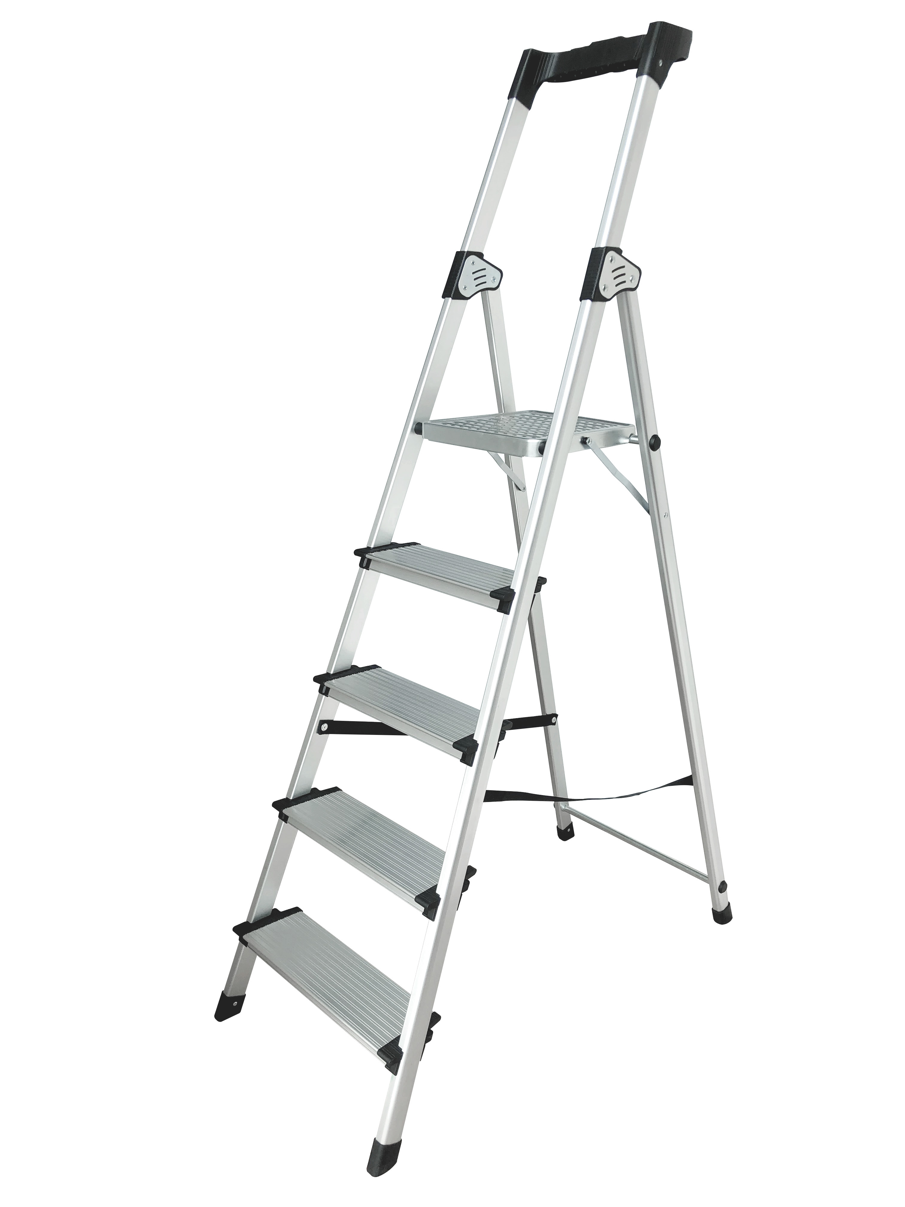 Aluminum 5-Step Ladder with Work Tray