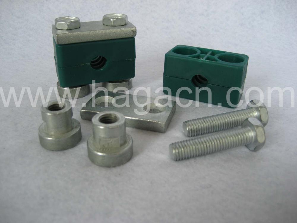 Aluminium and plastic hydraulic pipe clamps - Image 3