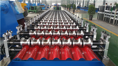 Aluminum Corrugated Sheet Roll Forming Machine