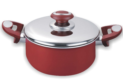Non-Stick Aluminum Cooking Pan with Lid