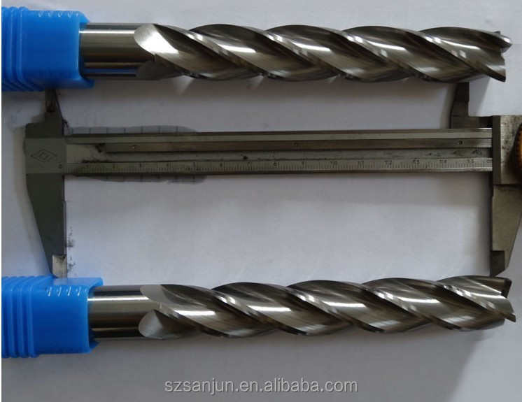 Precision ground end mill for aerospace and automotive applications