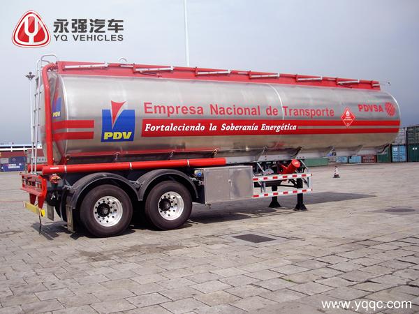 Two-Axle Aluminum Fuel Tank Semi-Trailer