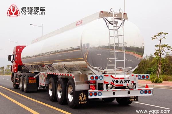 3-Axle Aluminum Fuel Tank Semi-Trailer